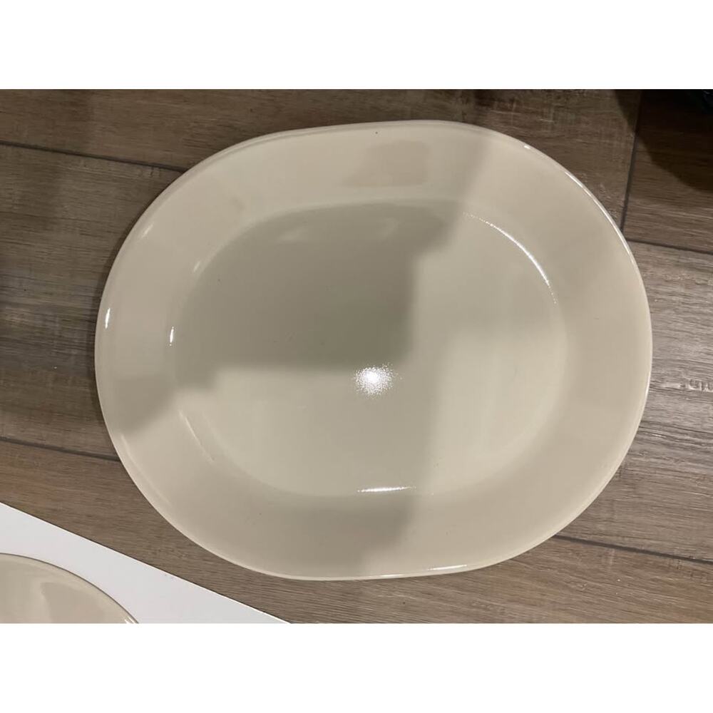 Corelle Oval Serving Platter Cream